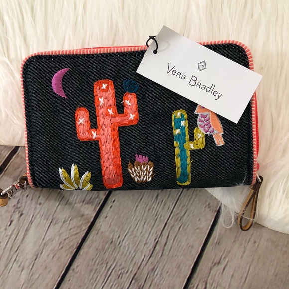 NWT Vera Bradley Cactus RFID Grab & Go Wristlet π΅ - Picture 4 of 6